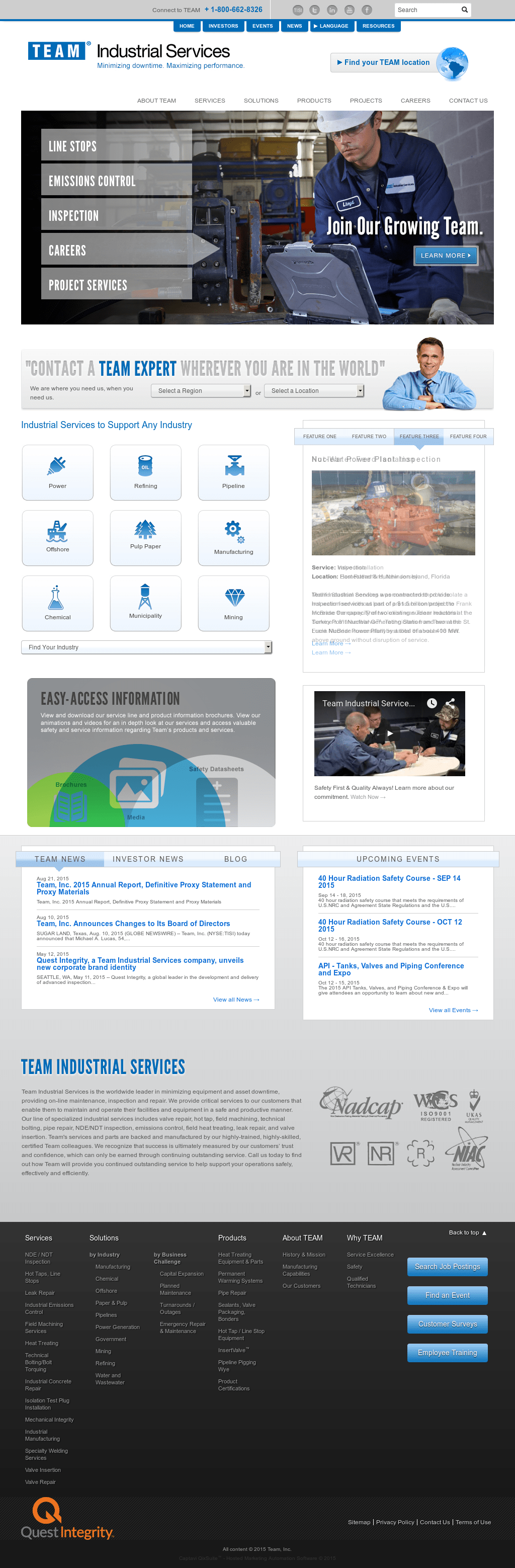 Team Industrial Services Competitors, Revenue and Employees Company