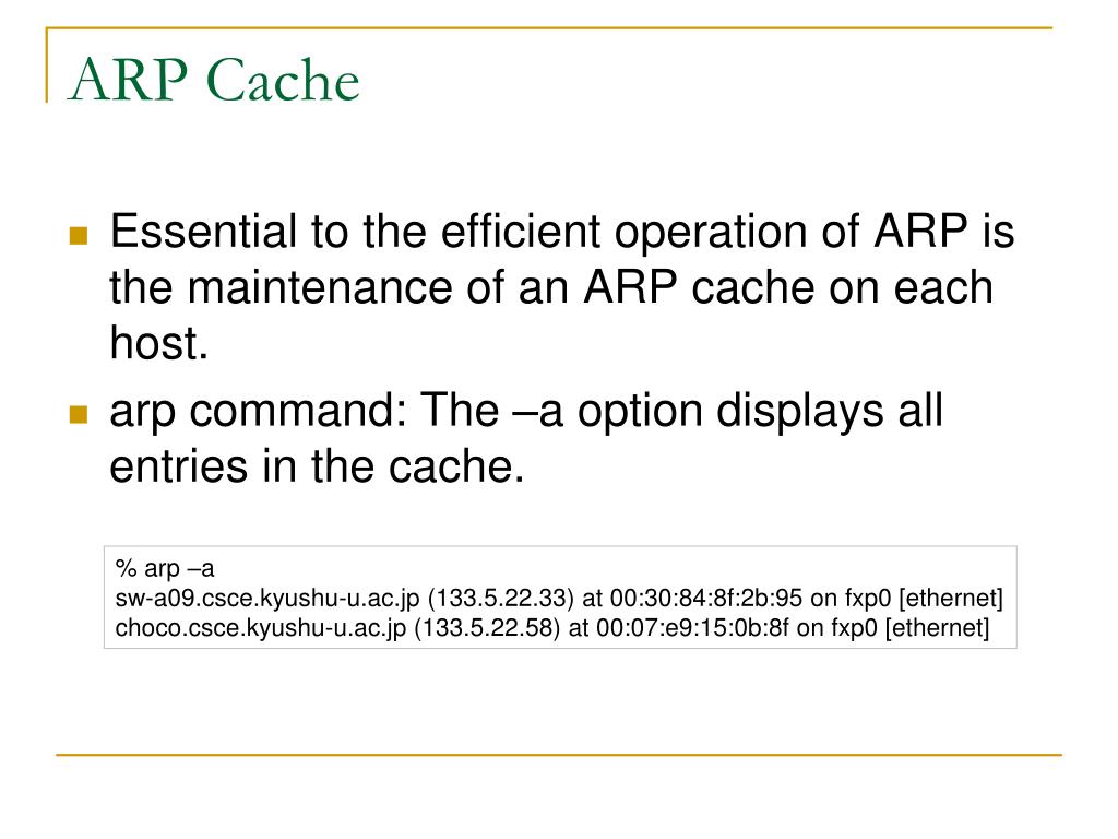 PPT ARP Address Resolution Protocol PowerPoint Presentation, free download ID5373005