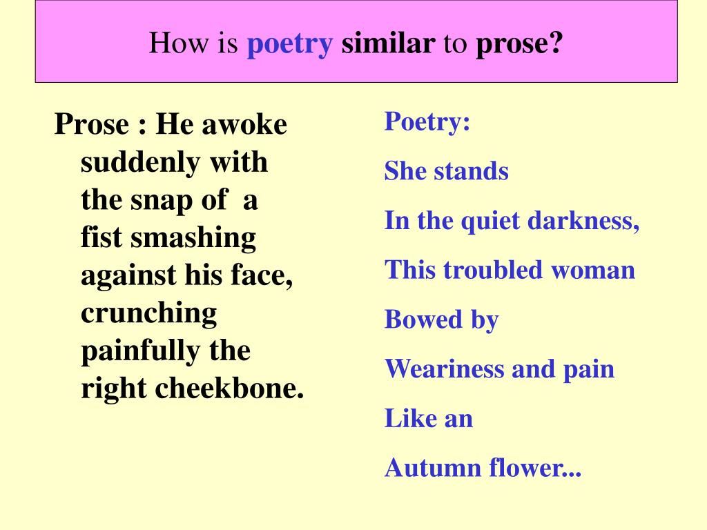 PPT What Is Prose? PowerPoint Presentation, free download ID5374810
