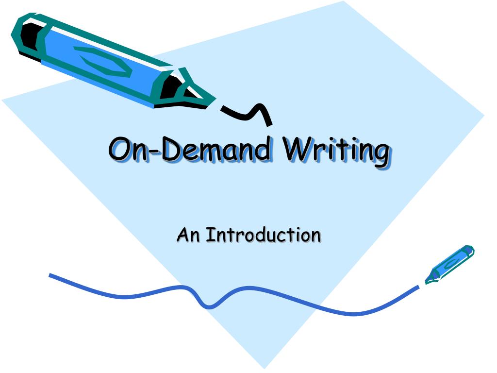 PPT OnDemand Writing PowerPoint Presentation, free download ID5375065