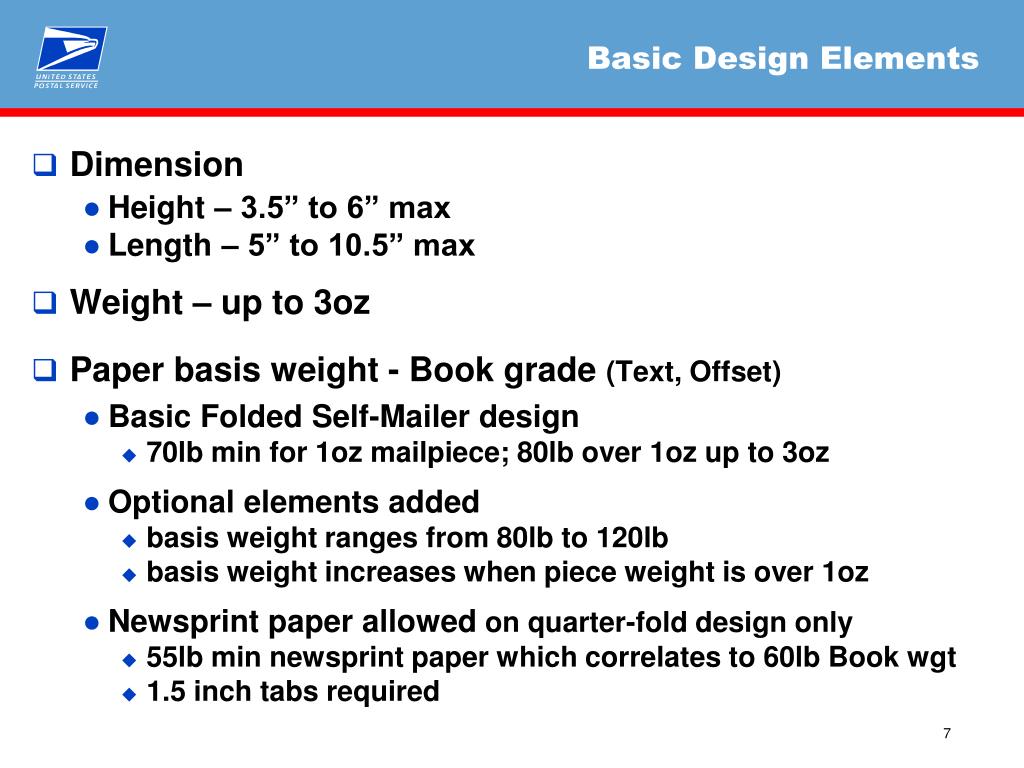 PPT Review of FOLDED SELFMAILER DMM Standards Required Jan 05, 2013
