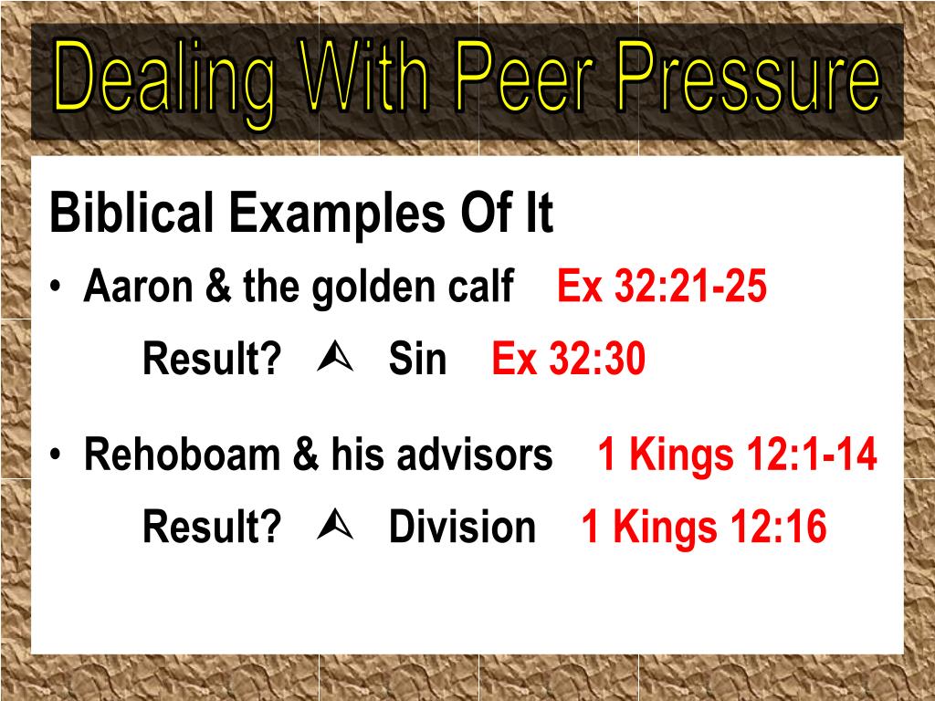 PPT Dealing With Peer Pressure PowerPoint Presentation, free download