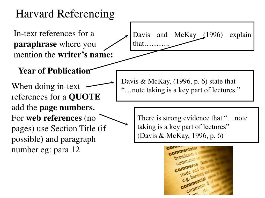 PPT Harvard Referencing PowerPoint Presentation, free