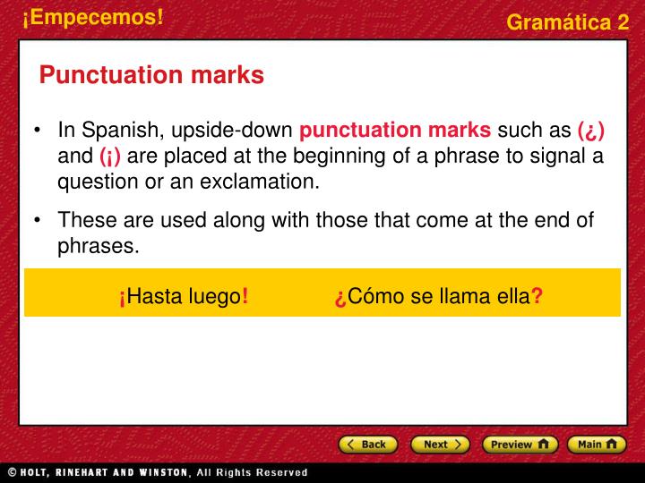 PPT Punctuation marks and written accents PowerPoint Presentation