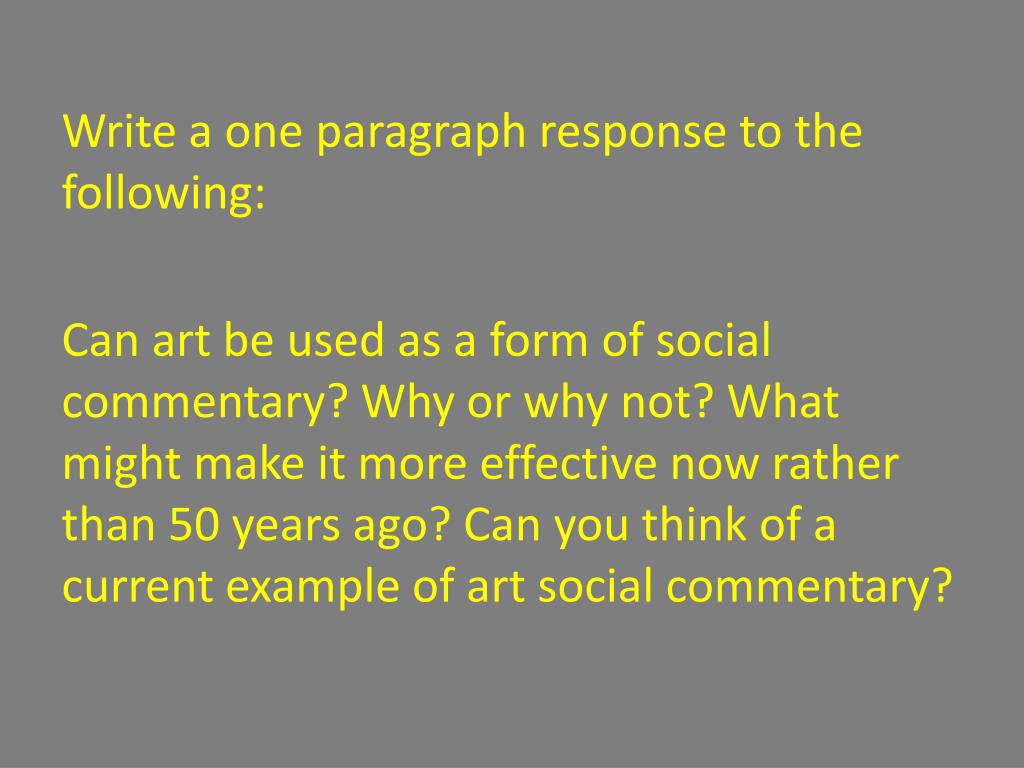 PPT Social Commentary PowerPoint Presentation, free download ID5380304