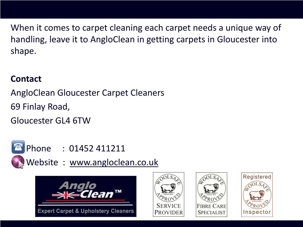 PPT Carpet cleaning services in Gloucester from AngloClean PowerPoint
