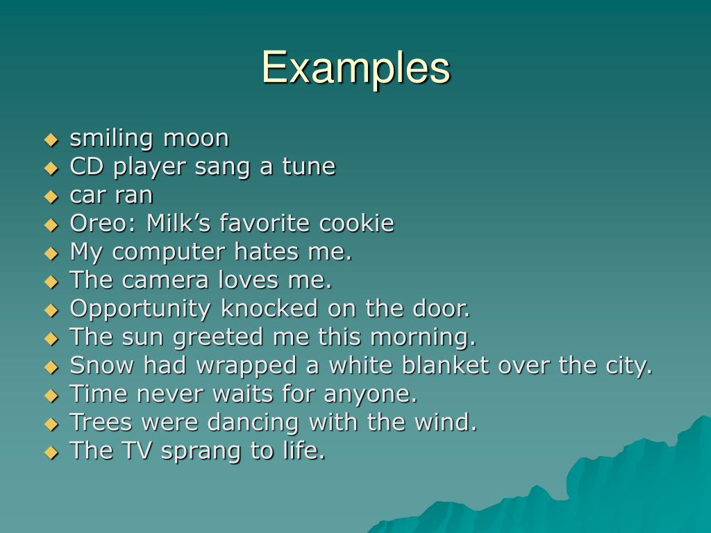 PPT Personification & Alliteration PowerPoint Presentation ID5387036