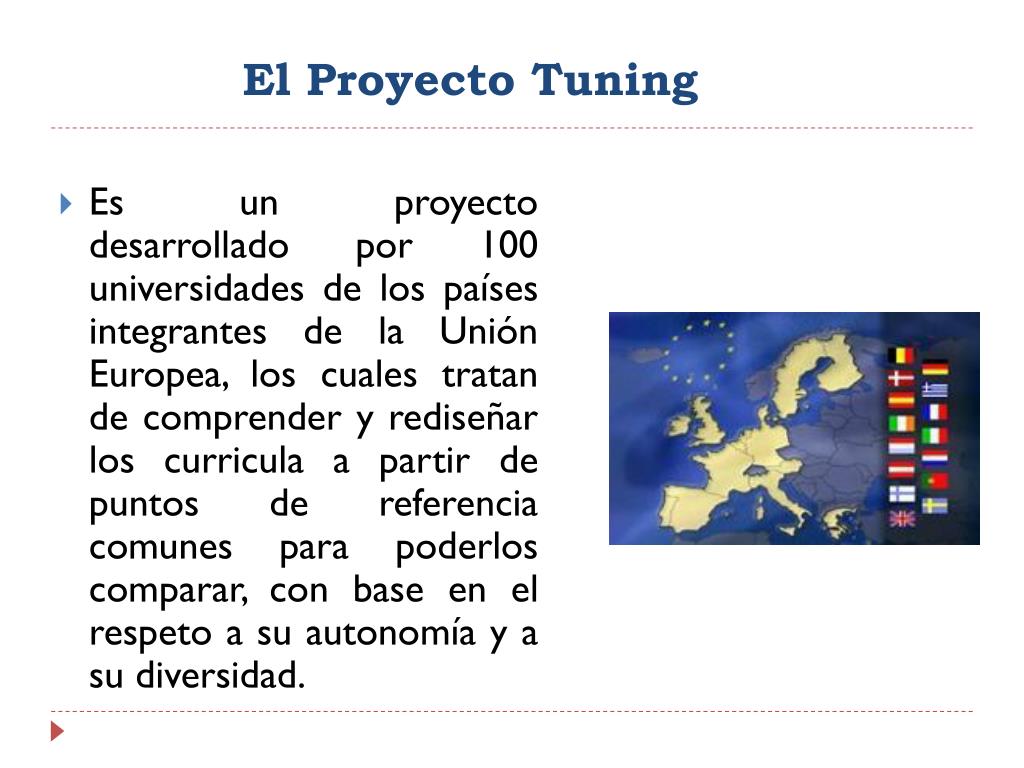 PPT El Proyecto Tuning PowerPoint Presentation, free download ID