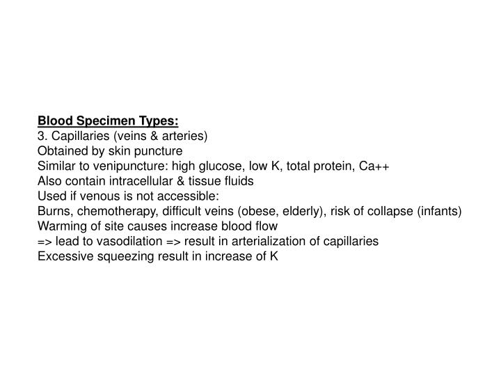 PPT · Lecture 33& 34 Specimen collection and processing 1 ط Blood