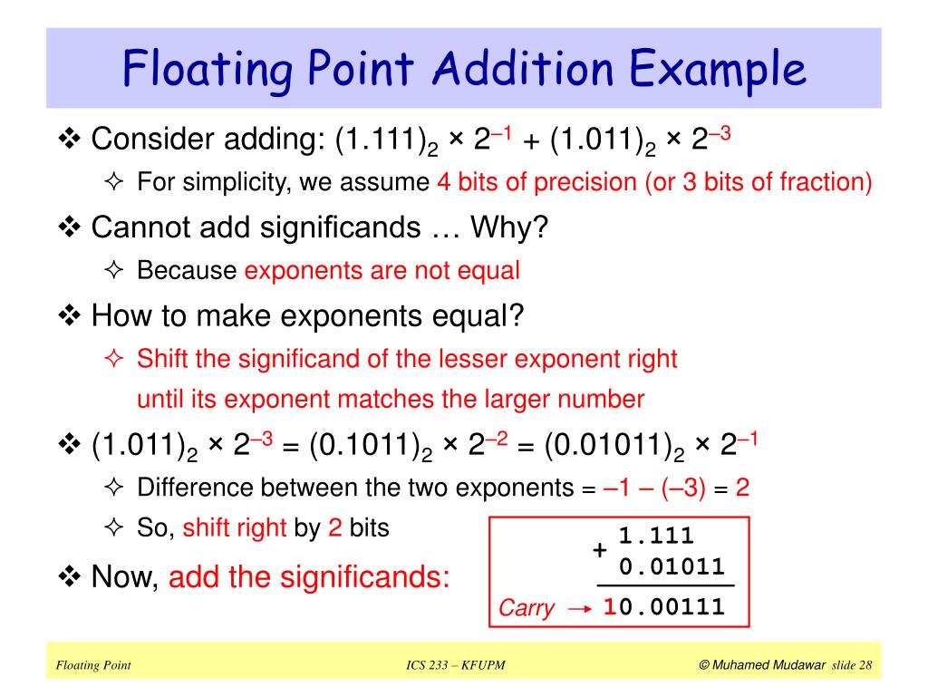 PPT Floating Point Arithmetic PowerPoint Presentation, free download