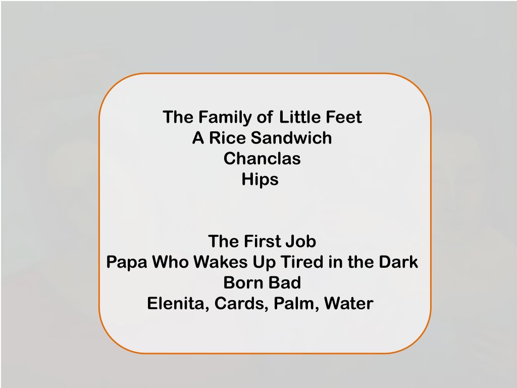 PPT The House on Mango Street Sandra Cisneros PowerPoint