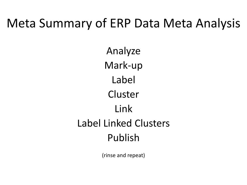 PPT Meta Analysis First Steps PowerPoint Presentation, free download