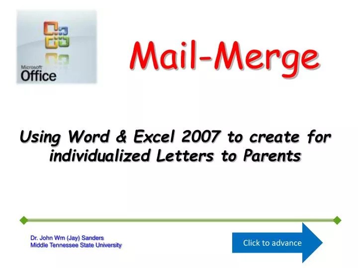 PPT MailMerge PowerPoint Presentation, free download ID5397105