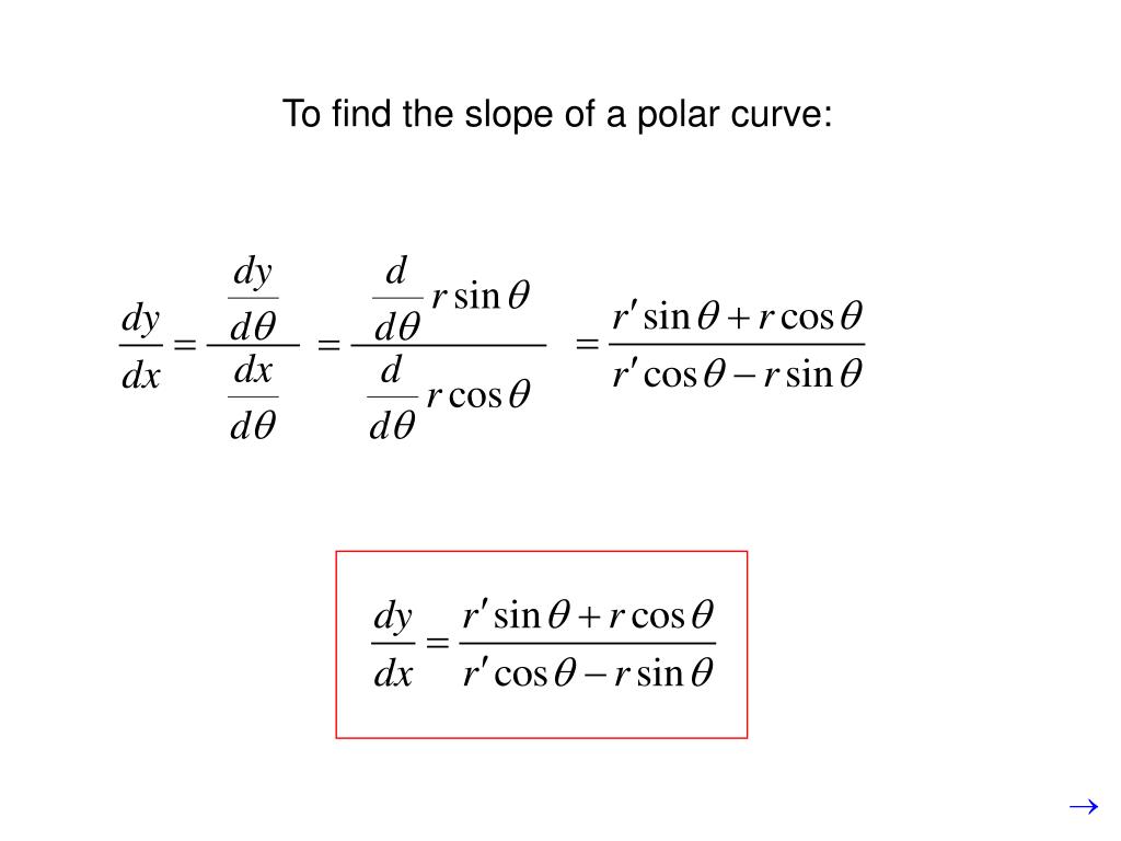 PPT 10.3 day 2 Calculus of Polar Curves PowerPoint Presentation, free