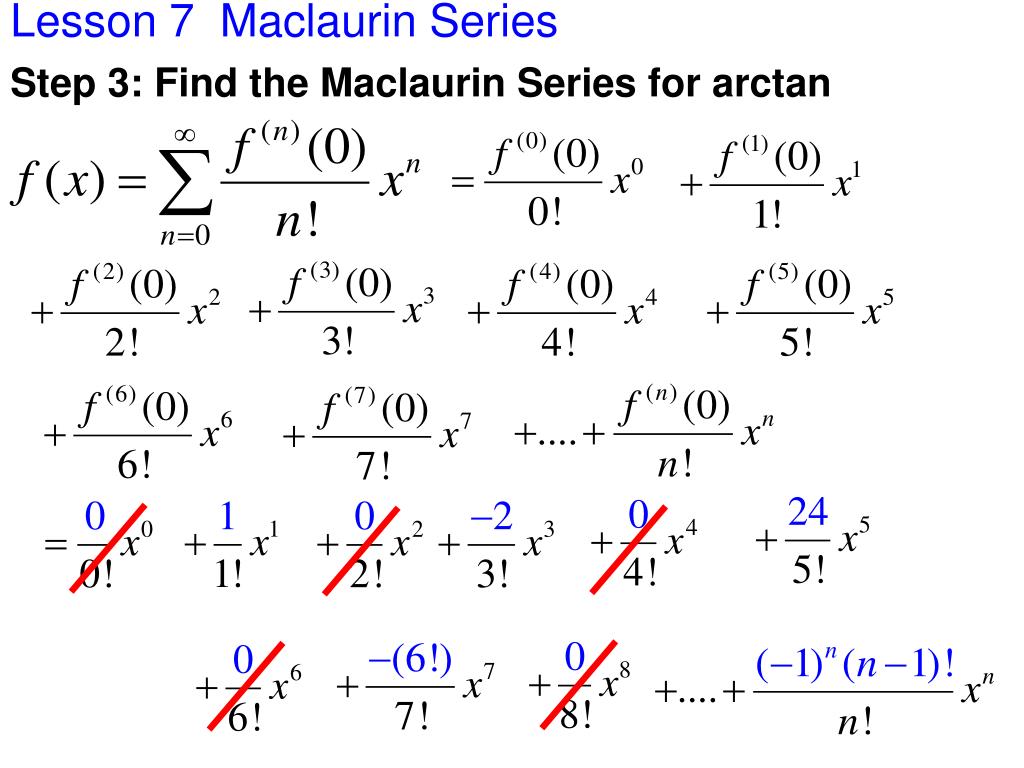 PPT Lesson 7 Maclaurin Series PowerPoint Presentation, free download