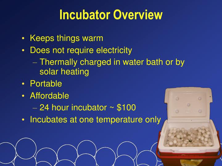 PPT Commercialization of the Phase Change Incubator PowerPoint