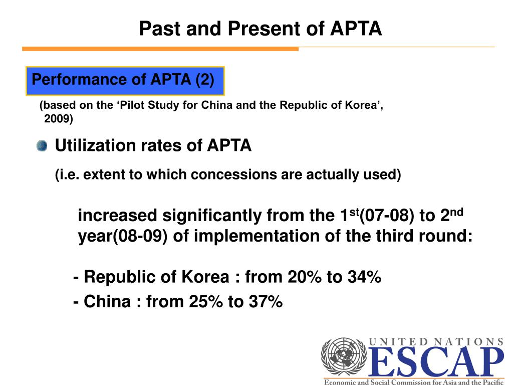 PPT Recent progress and Future of the AsiaPacific Trade Agreement
