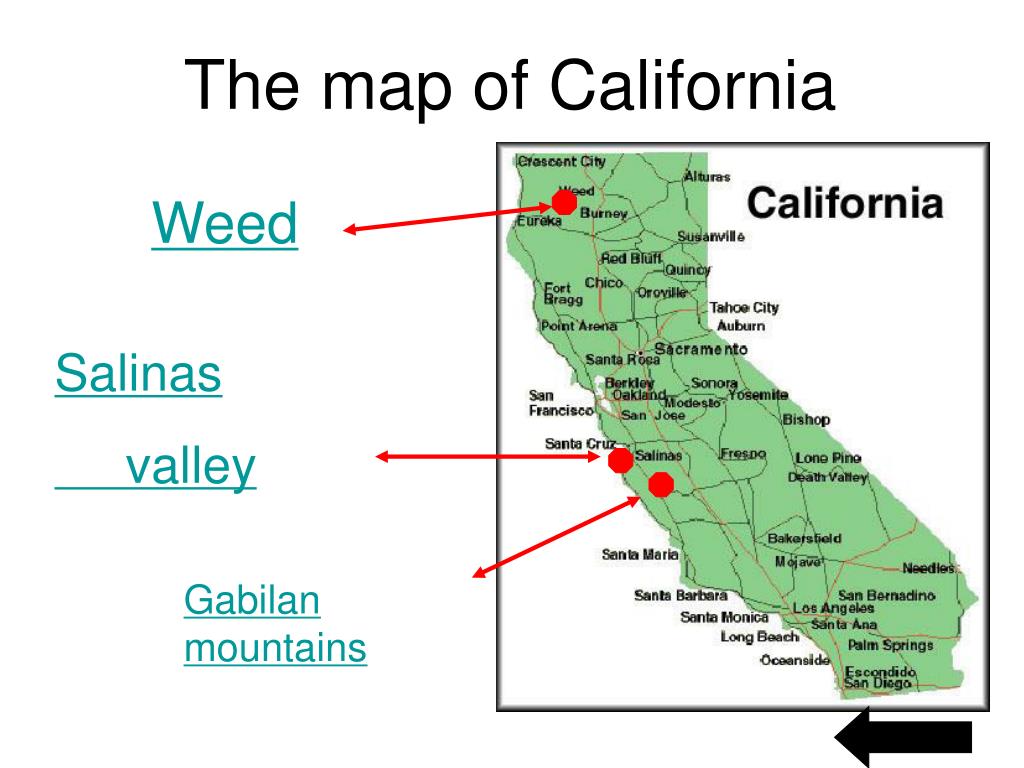 Gabilan Mountains California Map PPT GEOGRAPHERS PowerPoint Presentation, free download ID5406748