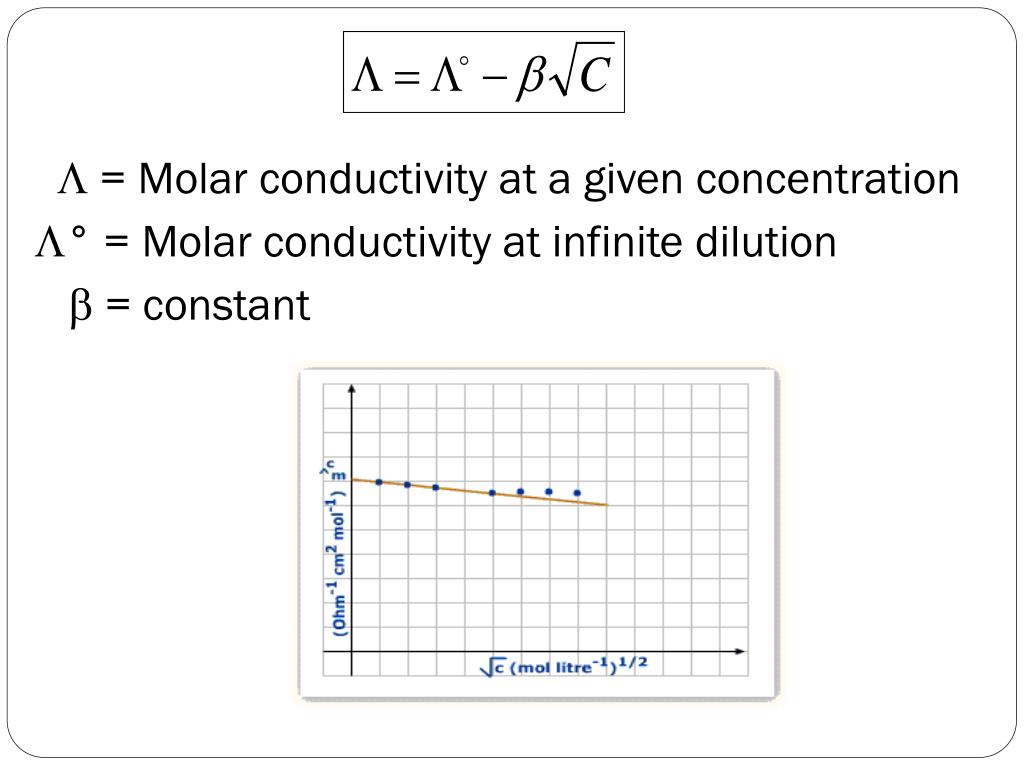 PPT ELECTROLYTE CONDUCTANCE PowerPoint Presentation, free download