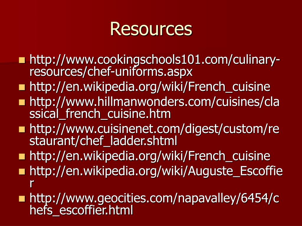 PPT The History of Culinary Arts PowerPoint Presentation, free
