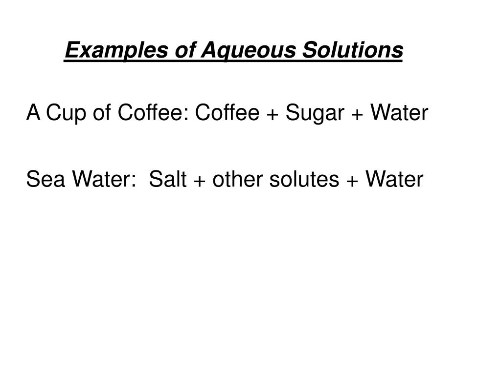 PPT Reactions In Aqueous Solutions PowerPoint Presentation, free