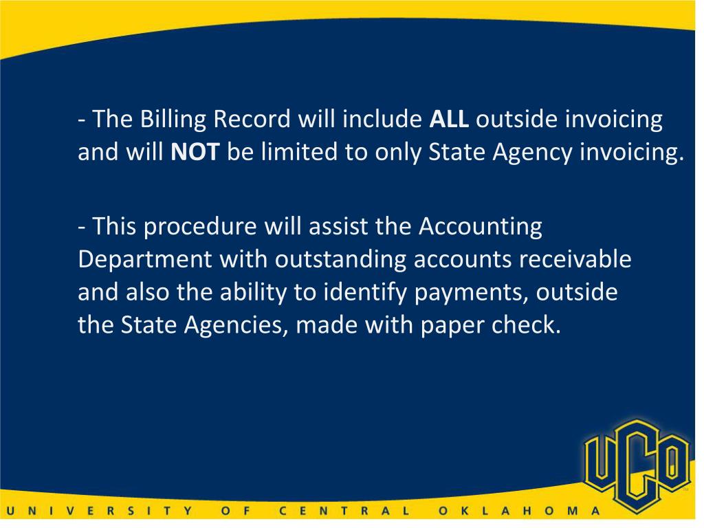 PPT UCO’s Implementation of Oklahoma House Bill 1086 PowerPoint