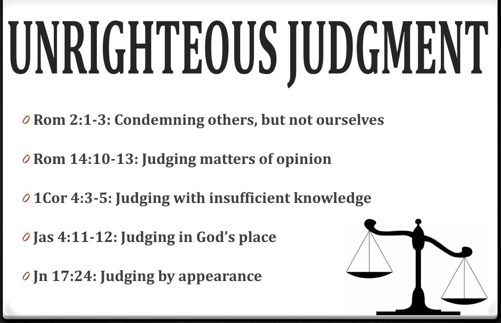 PPT RIGHTEOUS JUDGMENT PowerPoint Presentation, free download ID