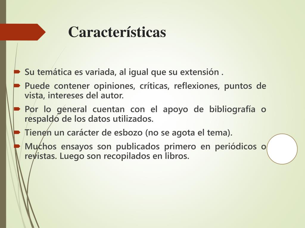 PPT CÓMO REDACTAR UN ENSAYO PowerPoint Presentation
