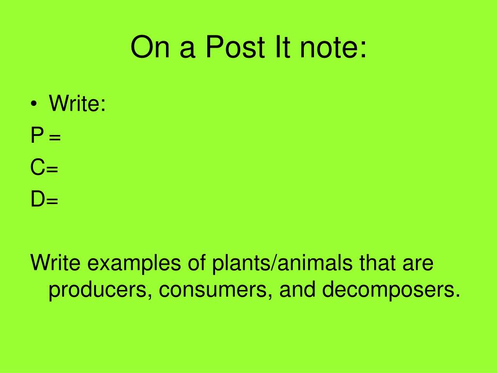 PPT PRODUCERS, CONSUMERS, and PowerPoint