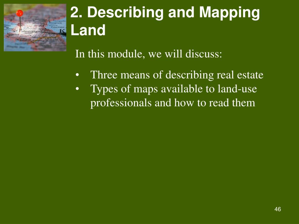 PPT 2. Describing and Mapping Land PowerPoint Presentation, free download ID5425403
