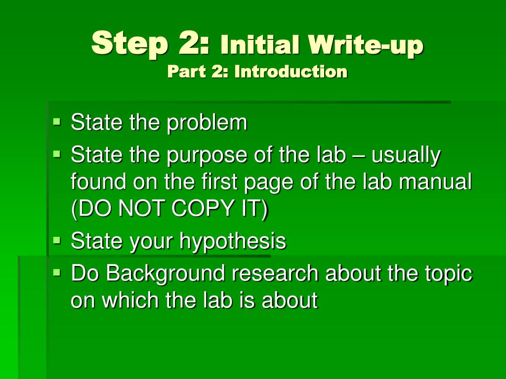PPT How to Write an AP Biology Lab Report PowerPoint Presentation, free download ID5431291