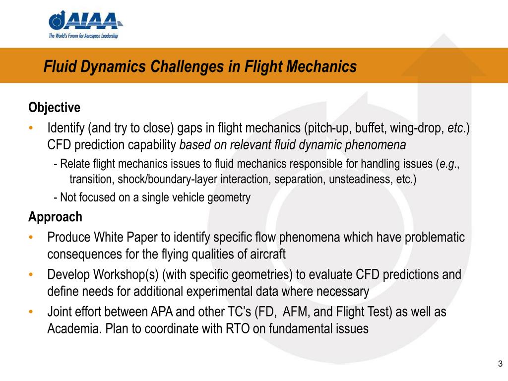 PPT Fluid Dynamics Challenges in Flight Mechanics WG PowerPoint