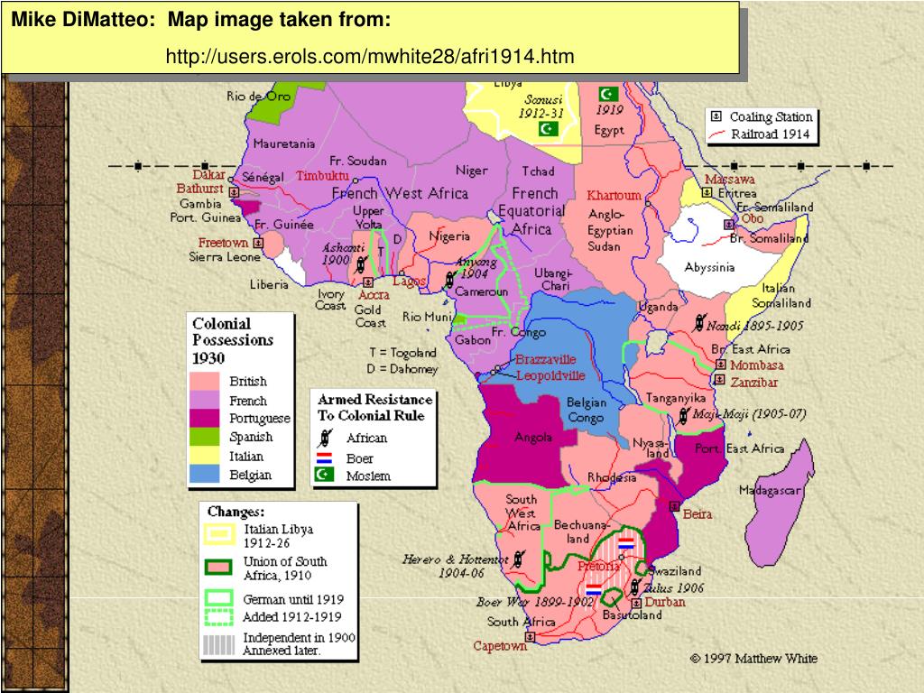 Colonial Resource Map Of Africa PPT The Colonization Of Africa PowerPoint Presentation, free download