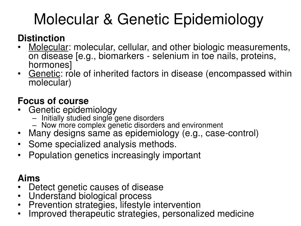 PPT Epidemiology 217 Molecular and Epidemiology I PowerPoint