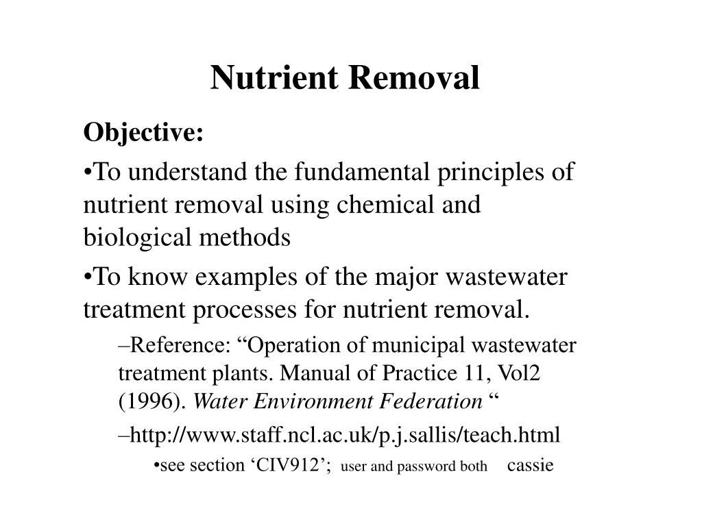 PPT Nutrient Removal PowerPoint Presentation, free download ID5435713