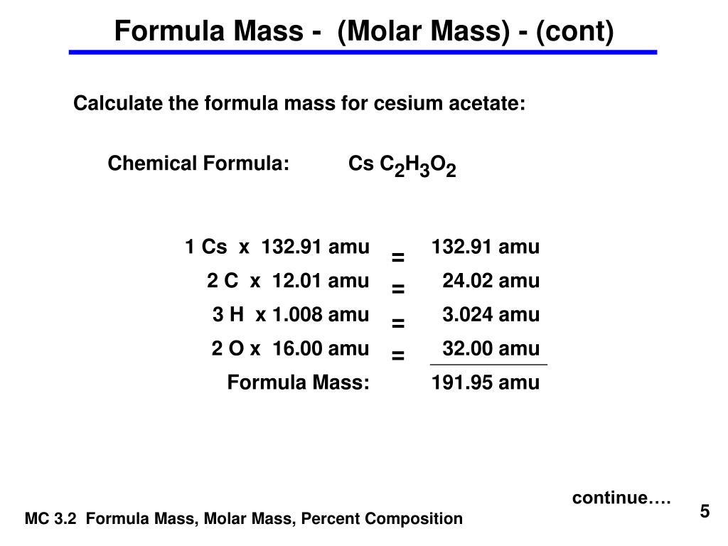 PPT The Number of Atoms in a Formula PowerPoint Presentation, free