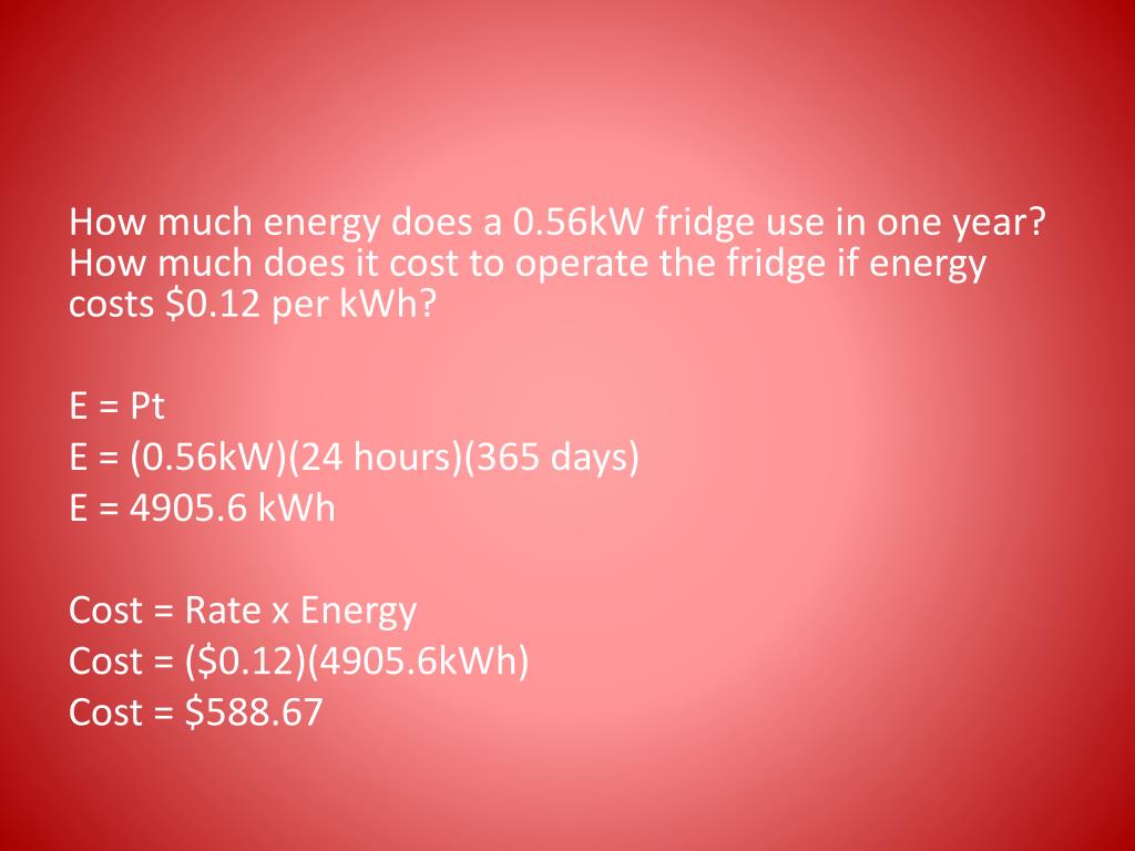 PPT Power and Energy Calculations PowerPoint Presentation, free