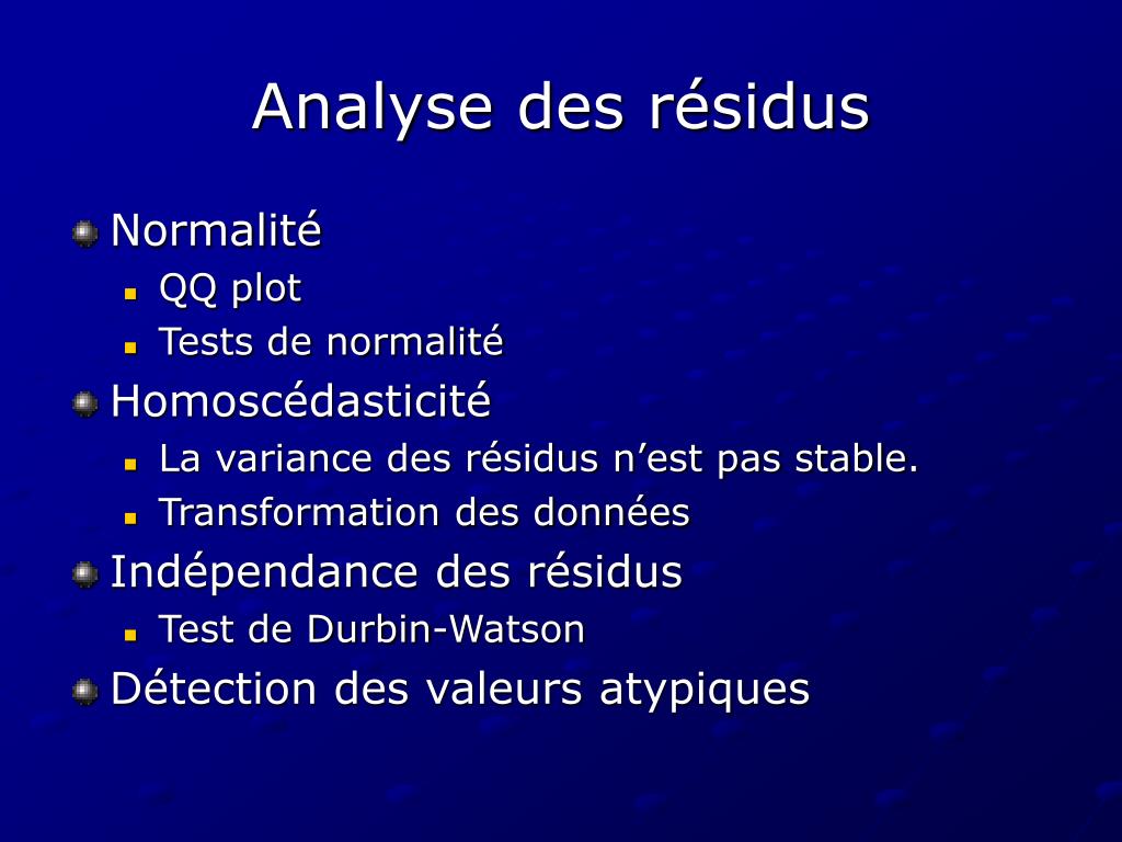 test de normalité des résidus sous stata