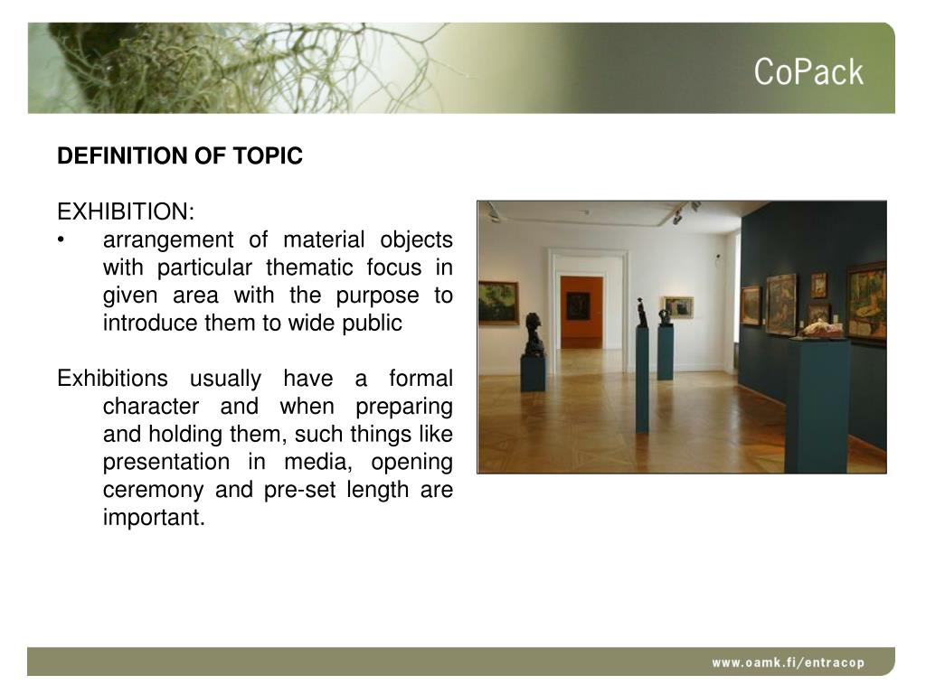 PPT EXHIBITIONS AND DISPLAYS Lecture PLANNING AND MANAGING EXHIBITION PowerPoint Presentation
