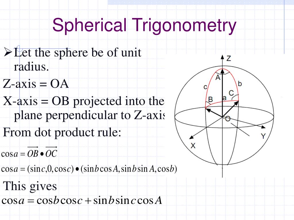 PPT Spherical Trigonometry and Navigational Calculations PowerPoint