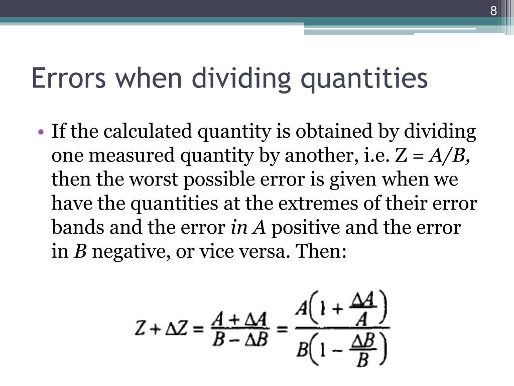 PPT Lecture 9 Combination of errors PowerPoint Presentation, free