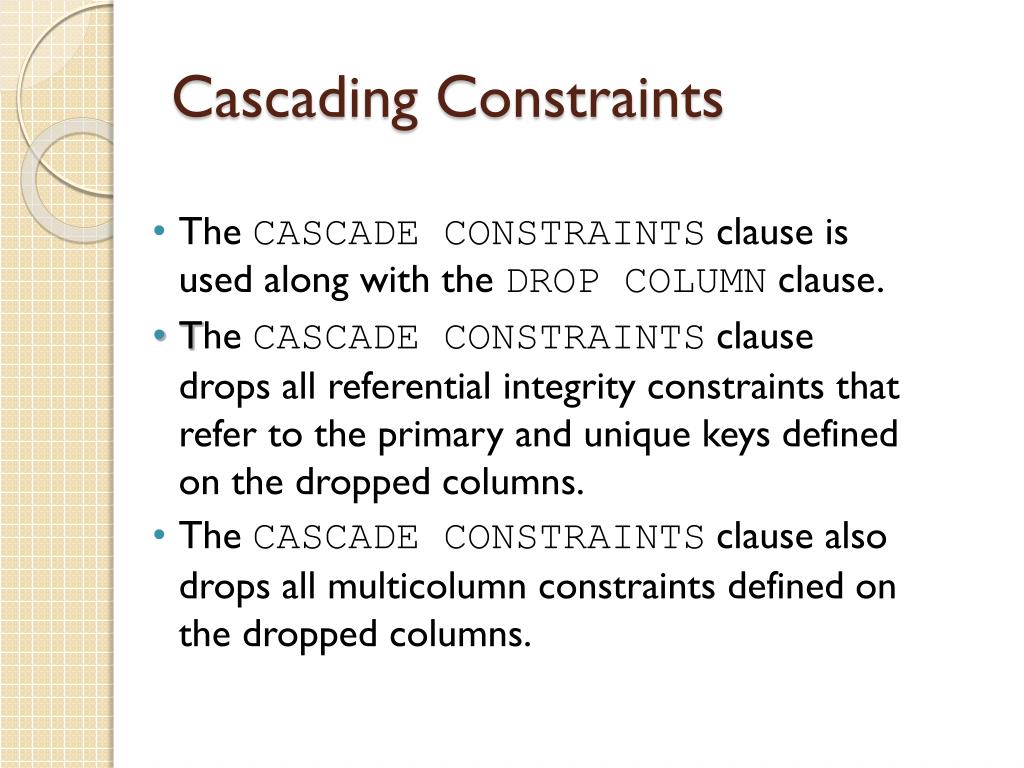 PPT Lecture 7 Manage Schema Objects Manipulating Data PowerPoint
