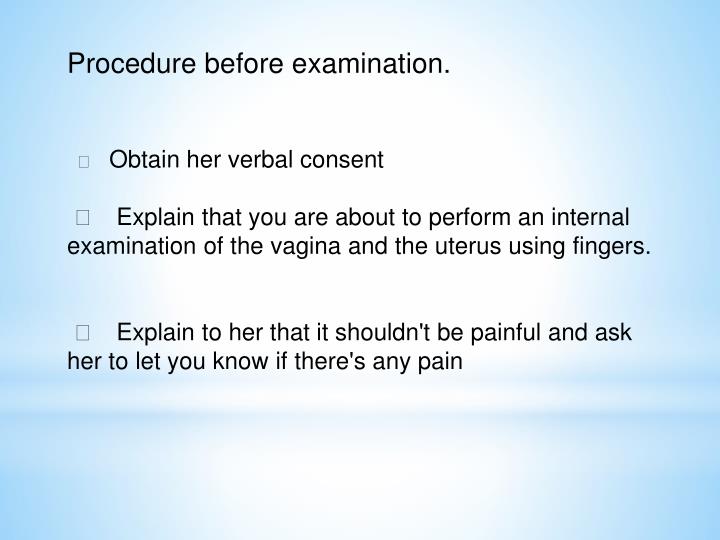 PPT Pelvic examination PowerPoint Presentation ID5450733
