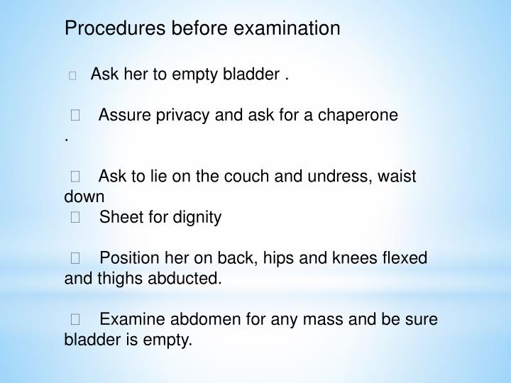 PPT Pelvic examination PowerPoint Presentation ID5450733