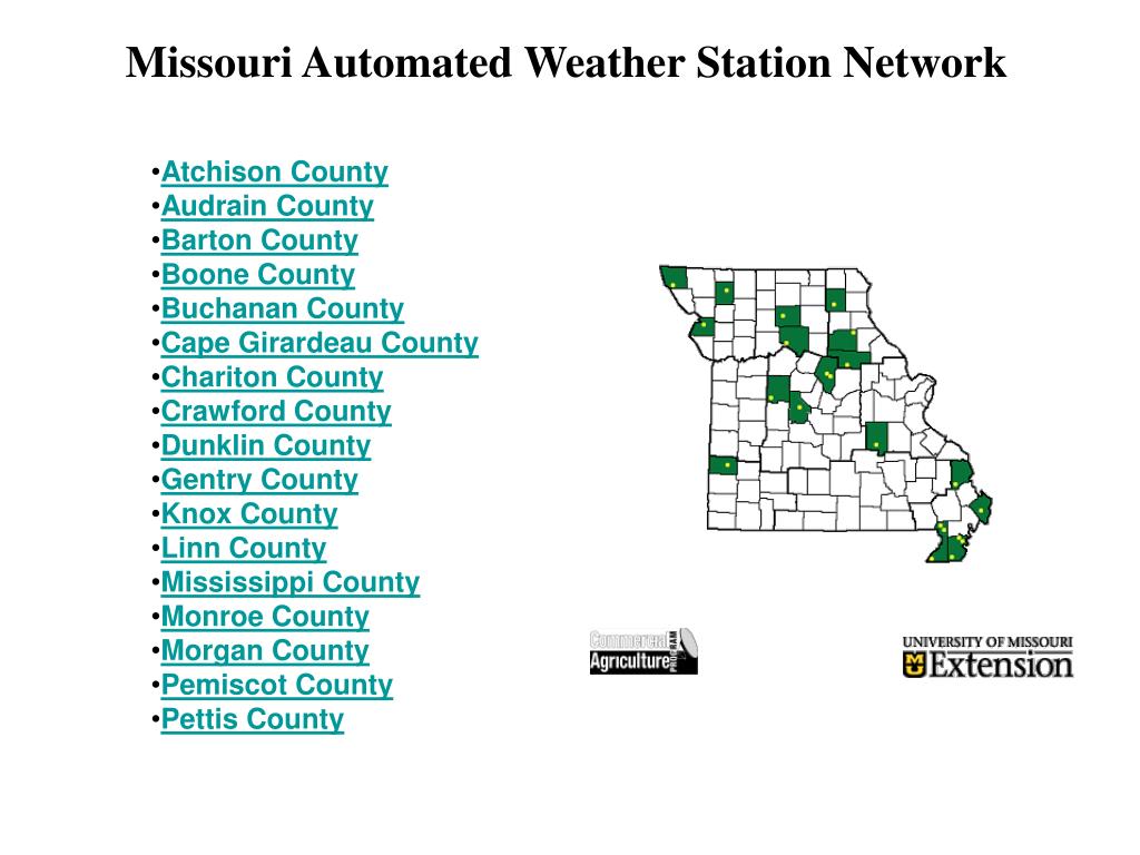 PPT Converting Missouri Weather Stations to Provide RealTime Weather Data PowerPoint
