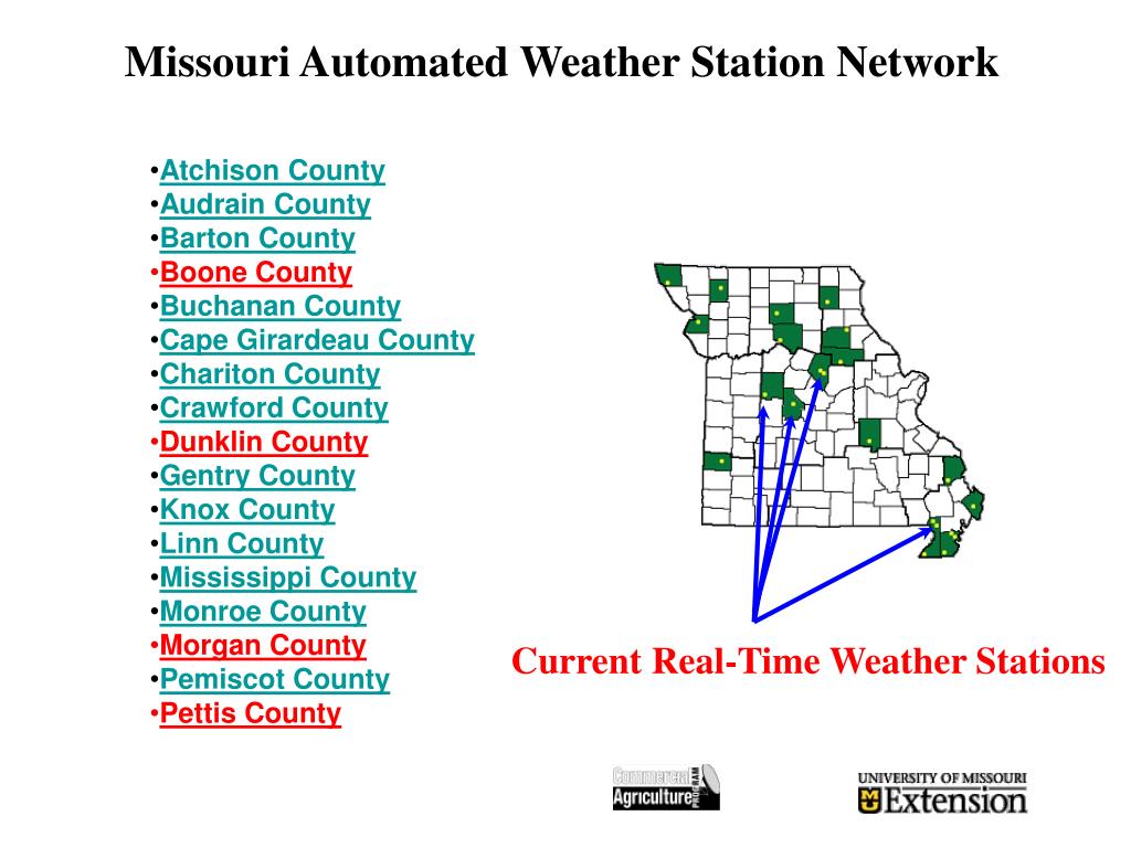 PPT Converting Missouri Weather Stations to Provide RealTime Weather Data PowerPoint