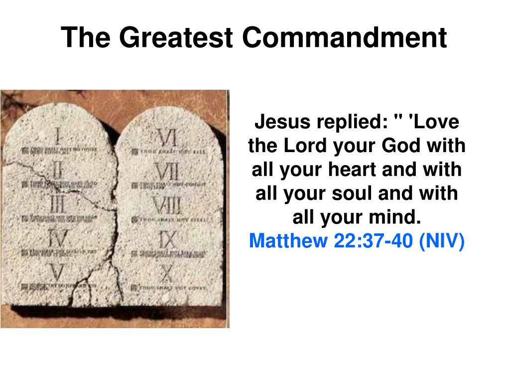 PPT The Greatest Commandment PowerPoint Presentation, free download