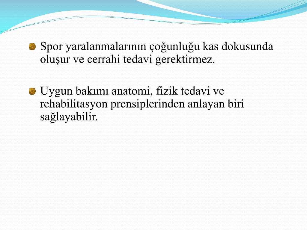 PPT Beden Eğitimi Dersi 1. Dönem Performans Ödevi Spor Yaralanmaları