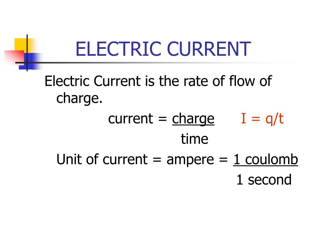 PPT ELECTRIC CURRENT PowerPoint Presentation, free download ID5461990