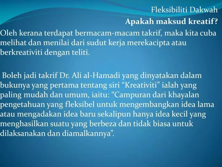 Apa yang dimaksud dengan fleksibilitas advokasi inovasi PPT? Power Point